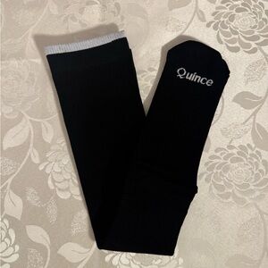 Quince Black Compression Socks - Size L